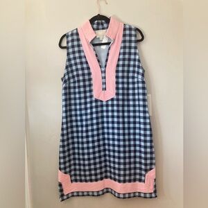 Gingham Sail to Sable Tunic Dress